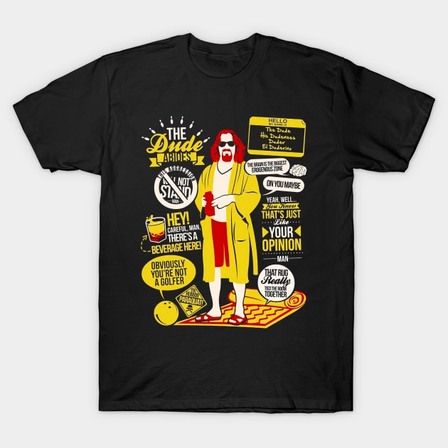 abides comedy T-Shirt by Ria_Monte